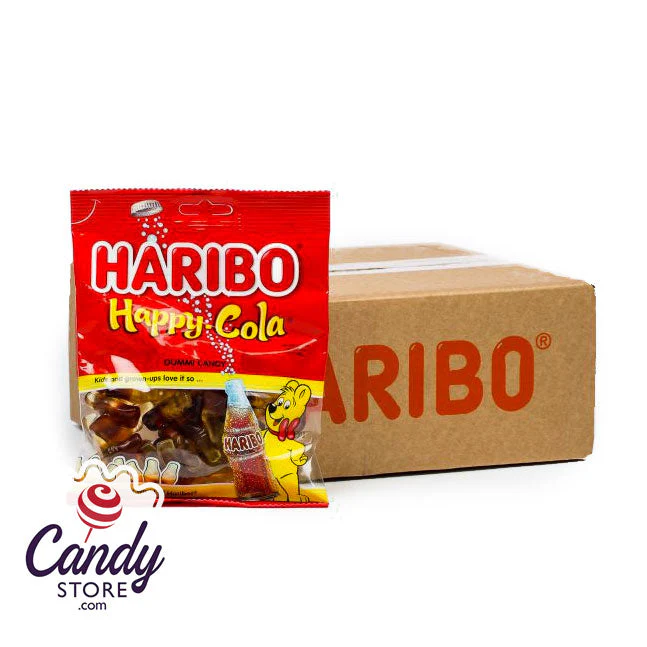 Haribo Happy Cola Bottles Gummi Candy 5oz Bags - 12ct - Image 3