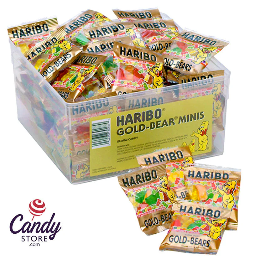 Haribo Gummi Gold Bears Mini Bags - 54ct Tub - Image 3