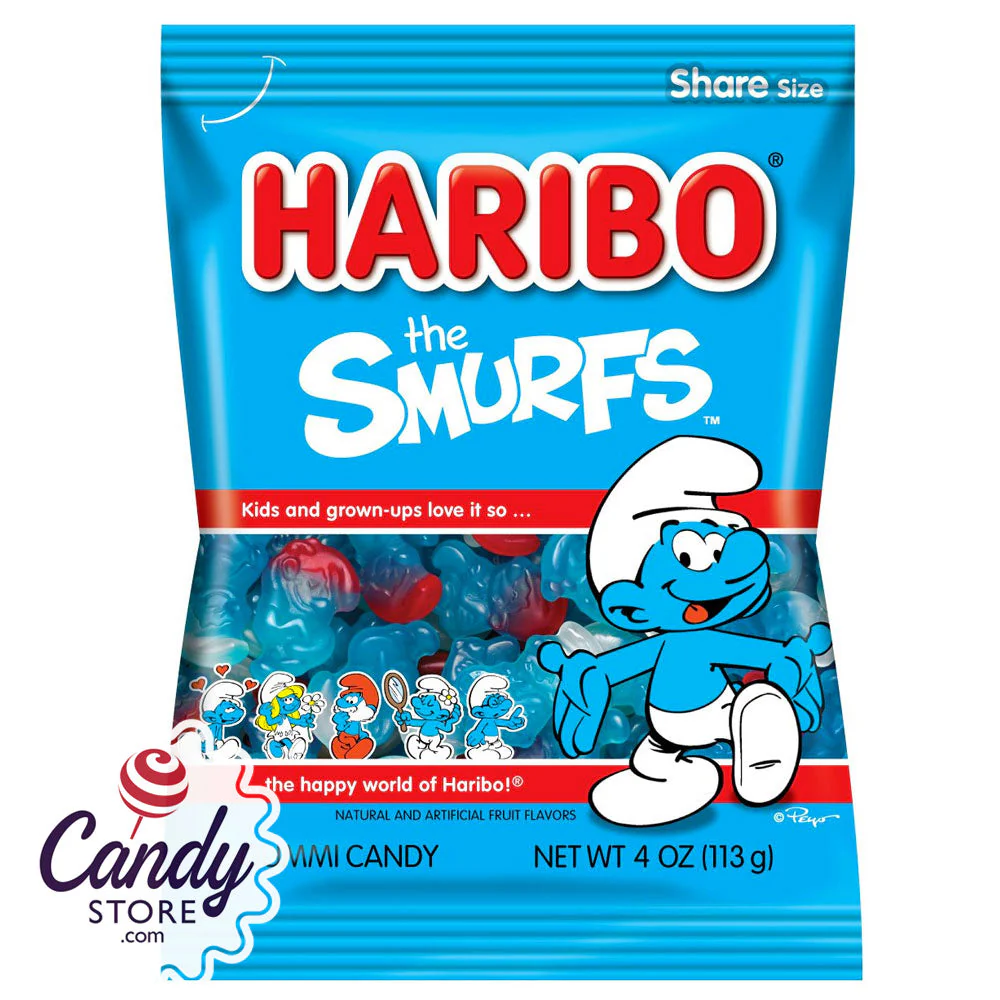 Haribo Smurfs Gummi Candy 5oz Bag - 12ct - Image 3