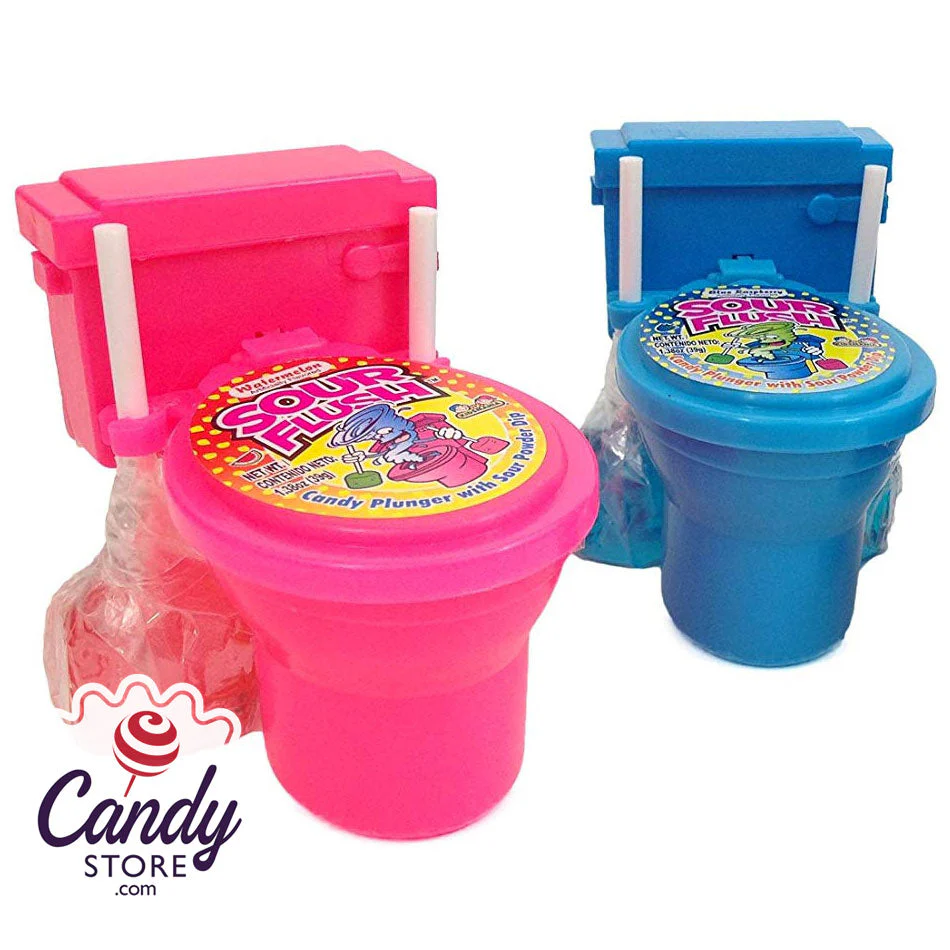 Sour Flush Candy Plunger & Toilet - 12ct - Image 3